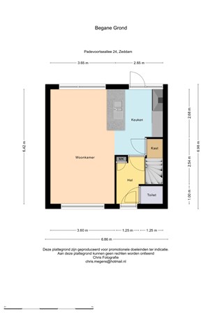 Floorplan - Padevoortseallee 24, 7038 AM Zeddam